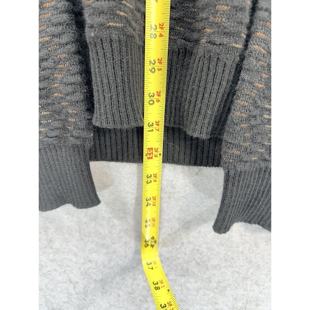 VTG Pronto-Uomo Men's Sweater Black, Brown & Tan Size XLT - Picture 3 of 8